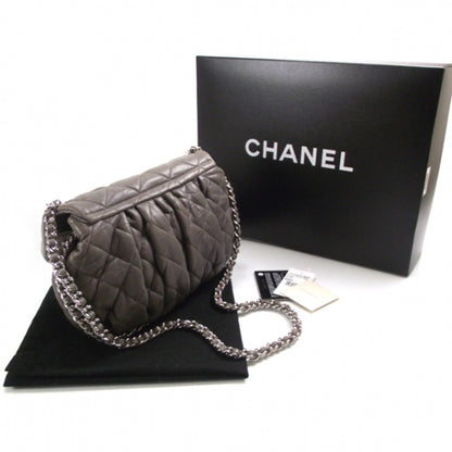 Chanel Washed Lambskin Quilted Medium Chain Around Messenger Taupe 3 of 12