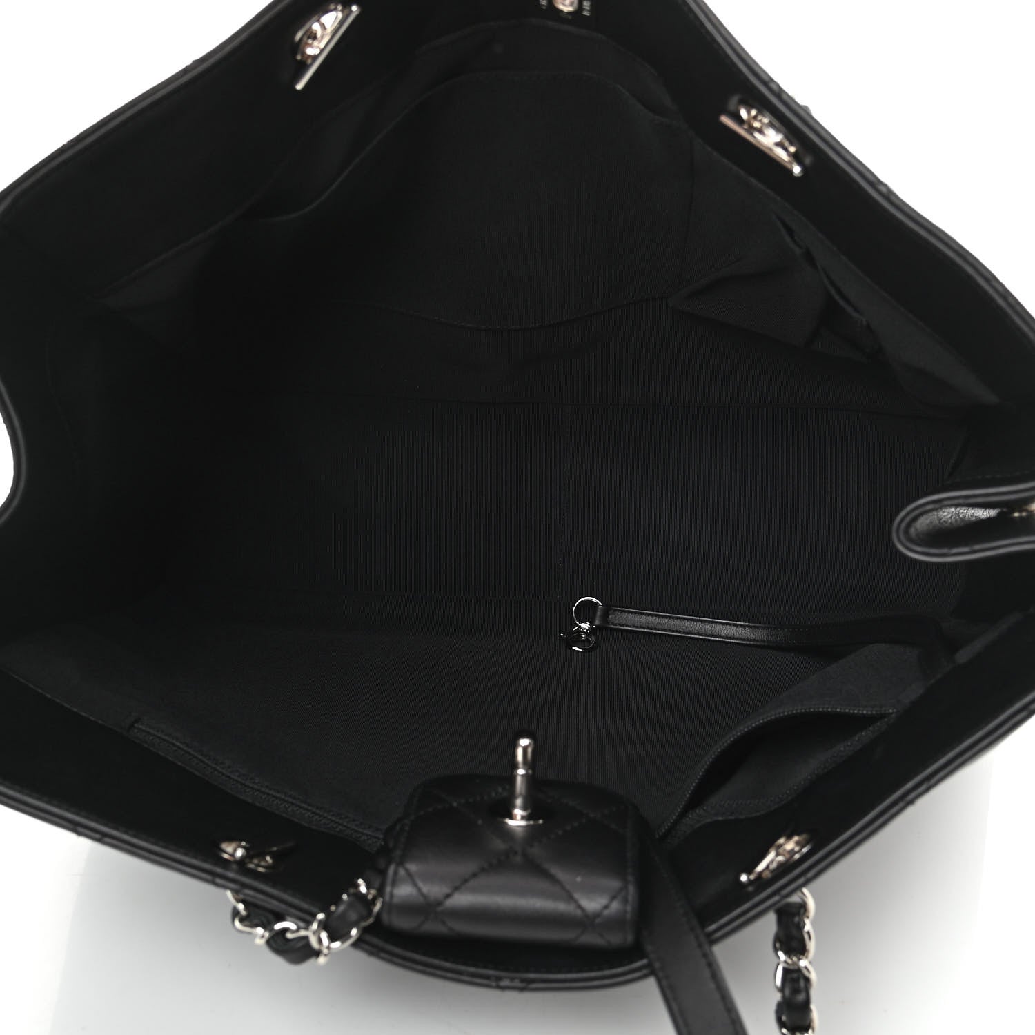 Chanel Calfskin Quilted Large Classic Shopping Tote Black 5 of 10