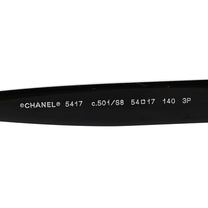 Chanel Acetate Polarized Square Sunglasses 5417 Black 5 of 8