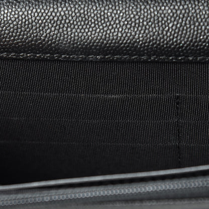 Chanel Iridescent Caviar Quilted Wallet On Chain WOC Black 13 of 14