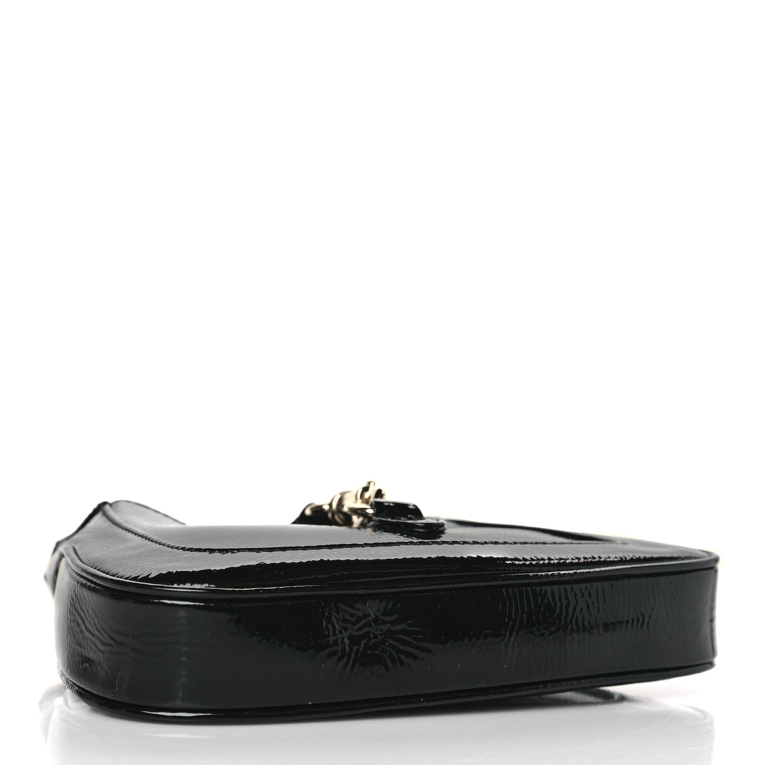 Gucci Crinkled Patent Mini Jackie Notte Bag Black 4 of 8