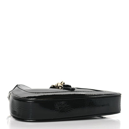 Gucci Crinkled Patent Mini Jackie Notte Bag Black 4 of 8