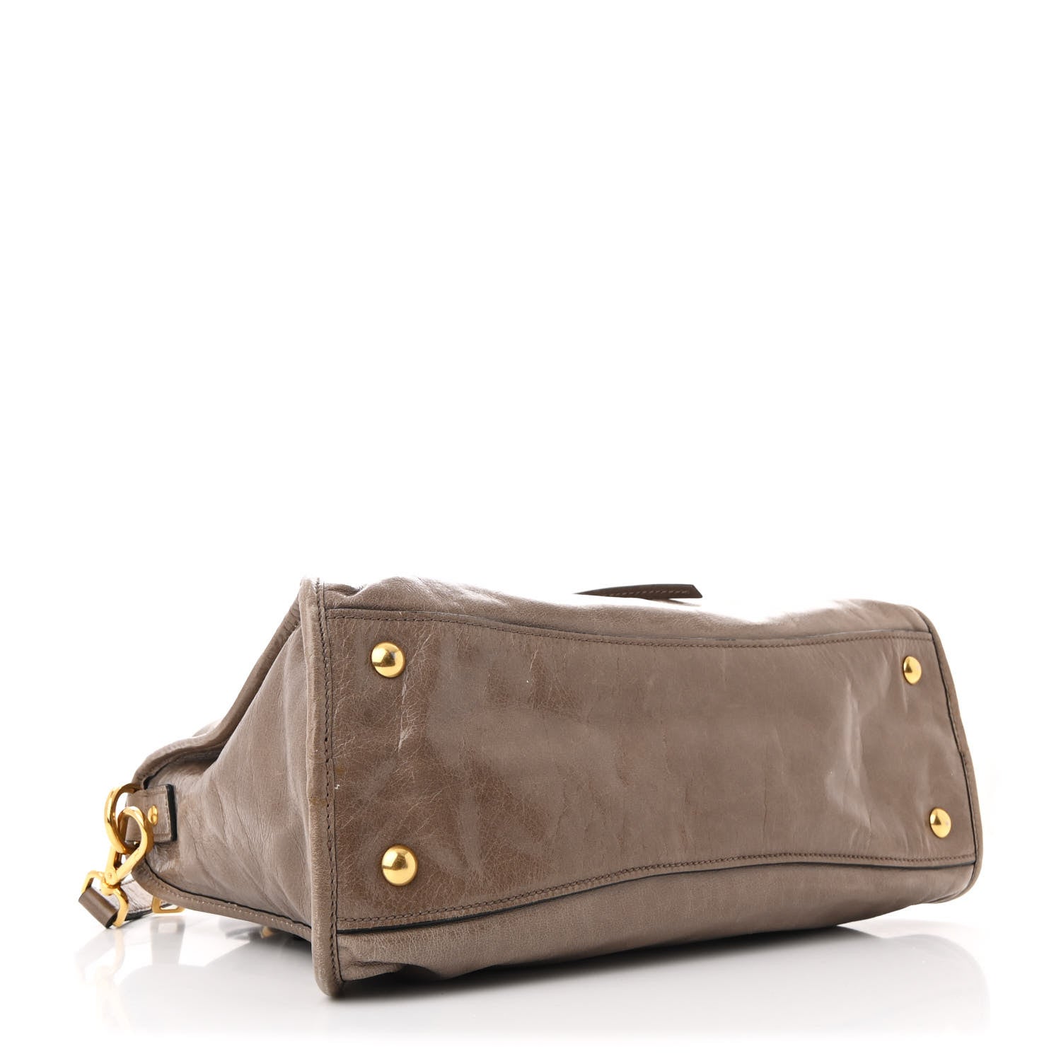 Miu Miu Vitello Shine Zip Tote Ginuco 4 of 13