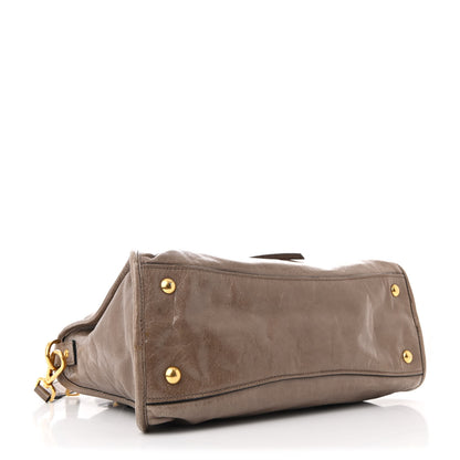 Miu Miu Vitello Shine Zip Tote Ginuco 4 of 13