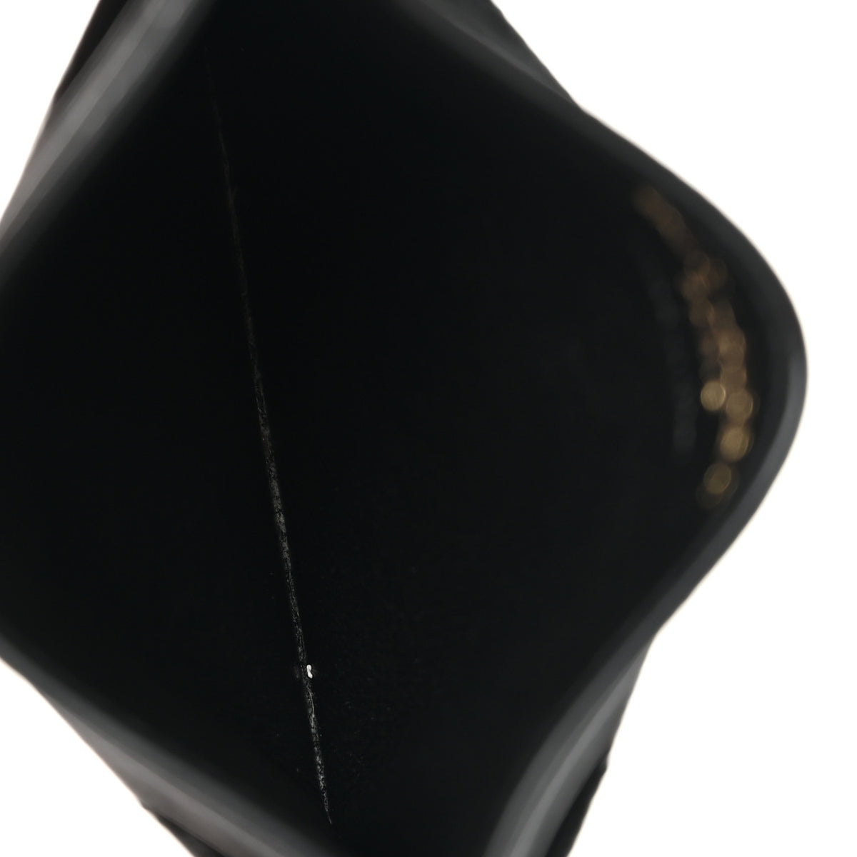 Grain De Poudre Matelasse Chevron Monogram Credit Card Case Black