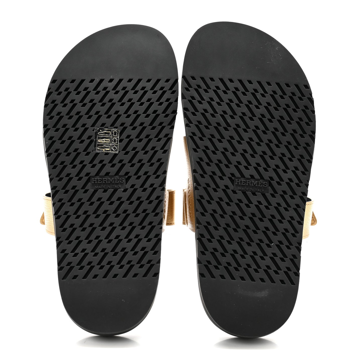 Metallic Goatskin Womens Chypre Sandals 38.5 Dore