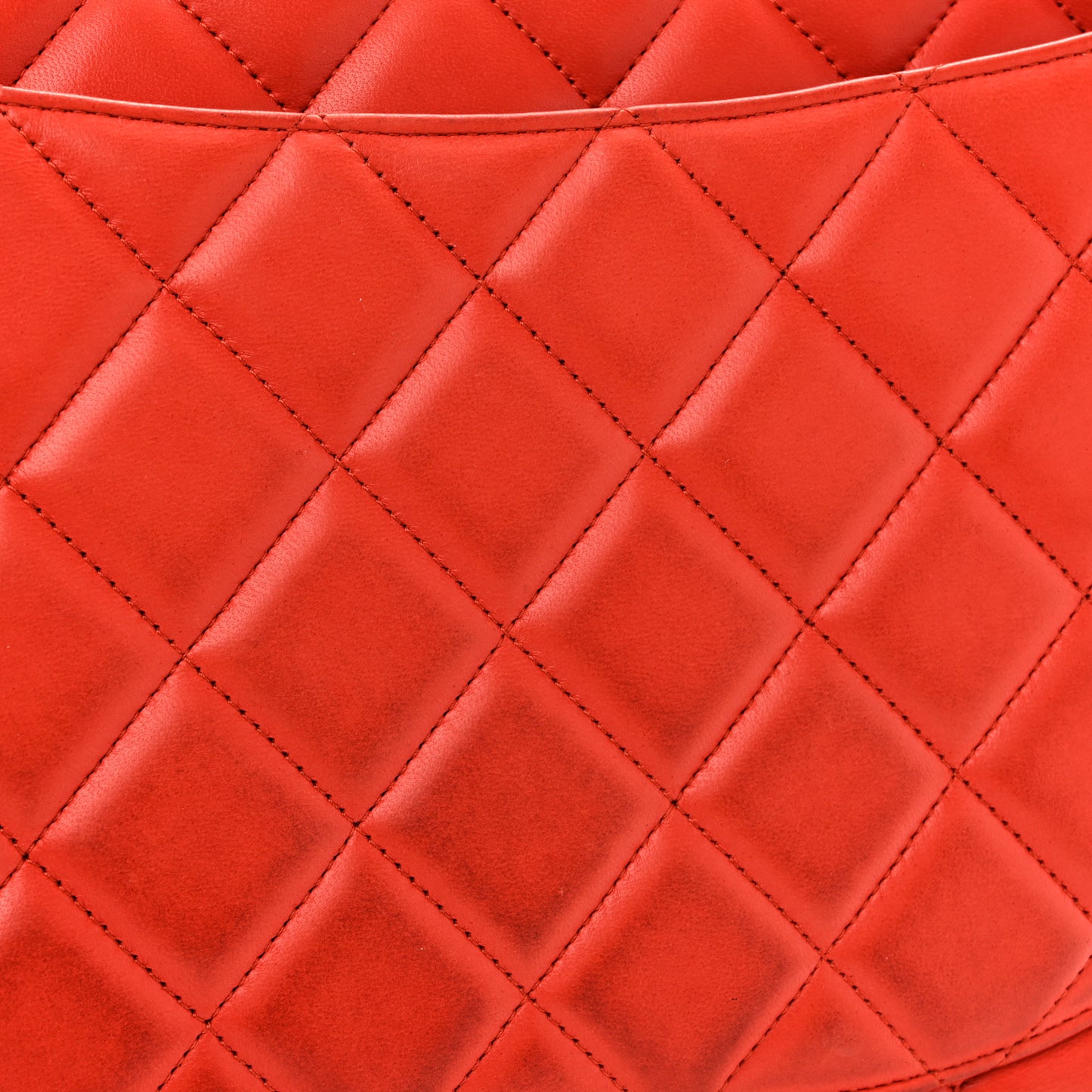 Lambskin Quilted Maxi Single Flap Red