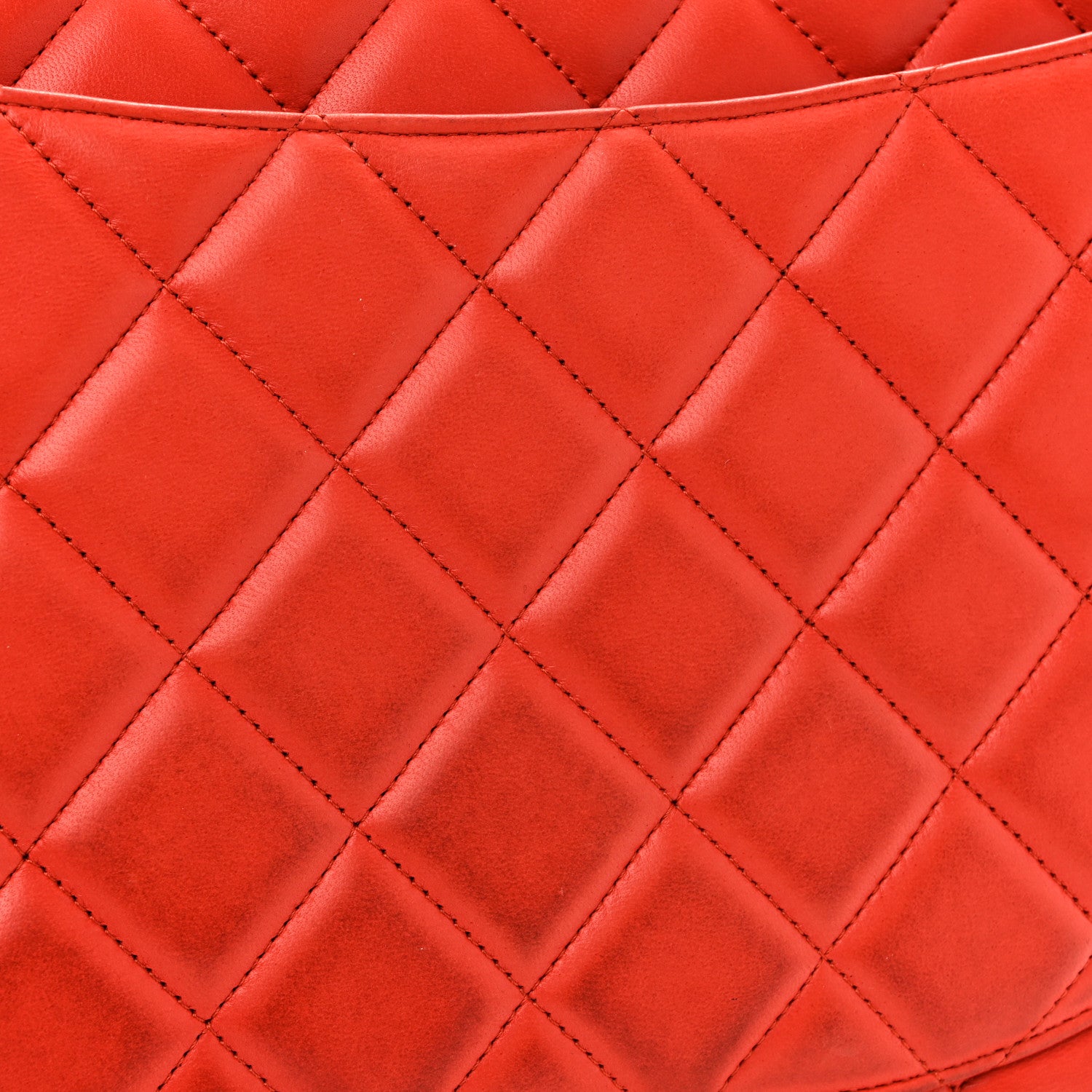 Chanel Lambskin Quilted Maxi Single Flap Red 12 of 15