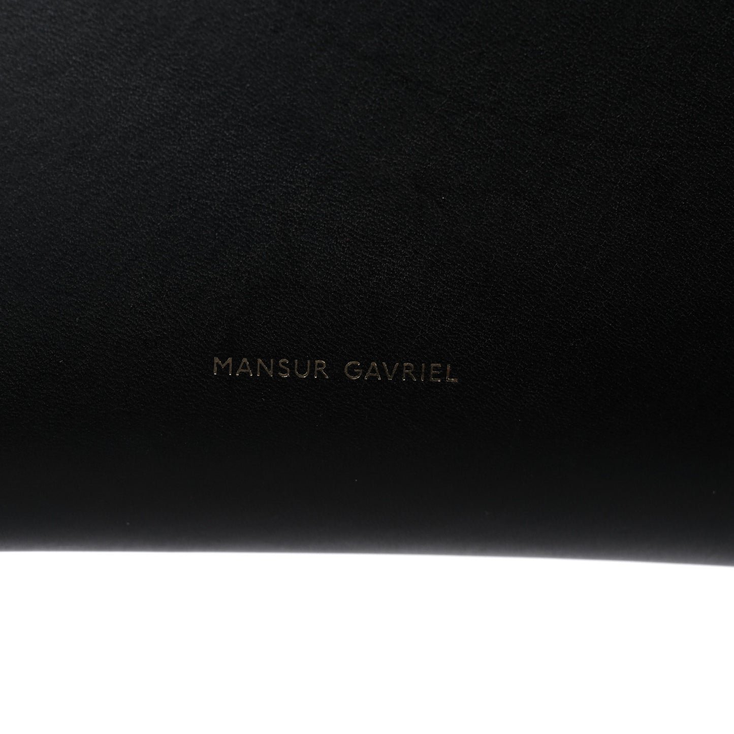 Vegetable Tanned Calfskin Bucket Bag Black Flamma