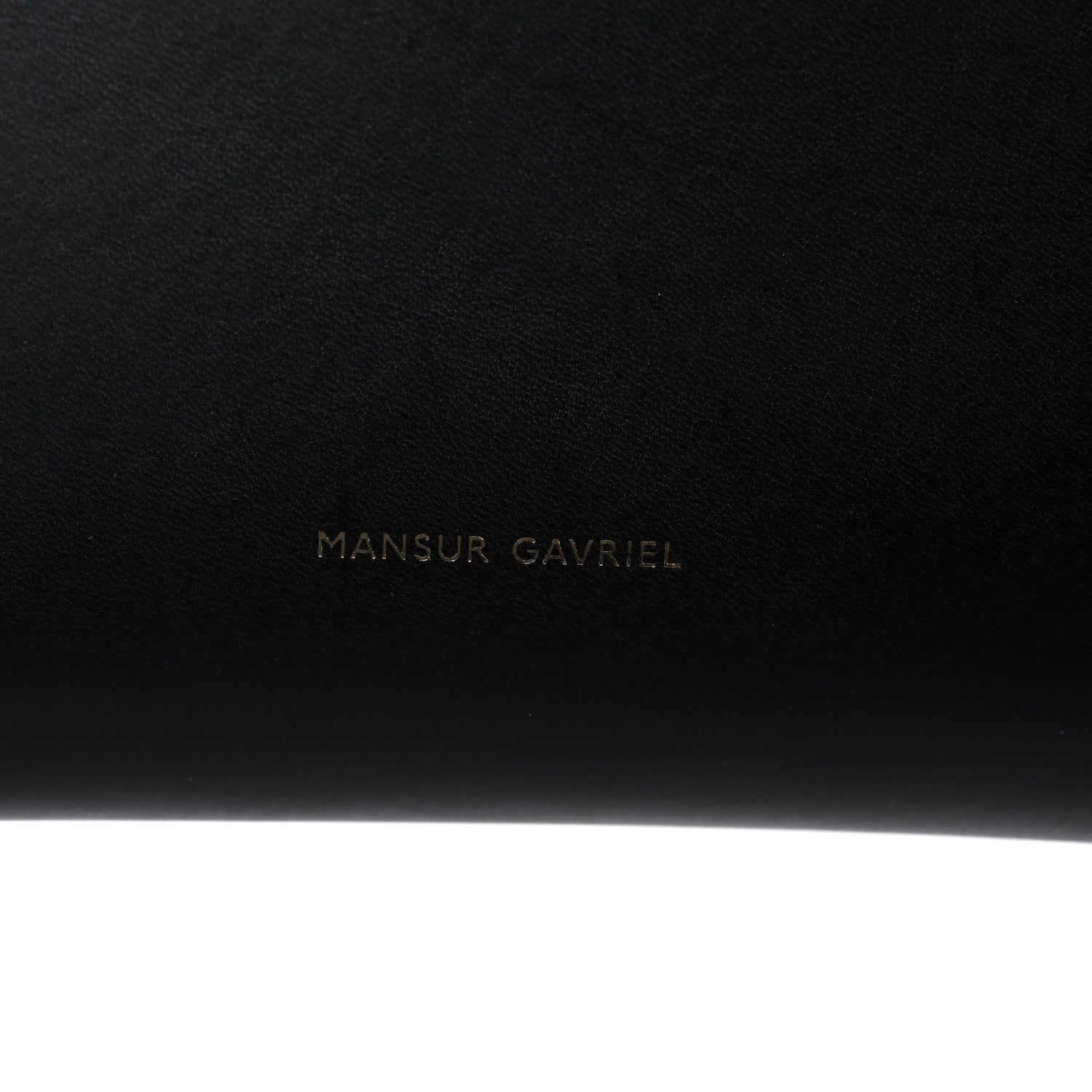 Mansur Gavriel Vegetable Tanned Calfskin Bucket Bag Black Flamma 7 of 10