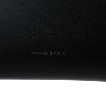 Mansur Gavriel Vegetable Tanned Calfskin Bucket Bag Black Flamma 7 of 10