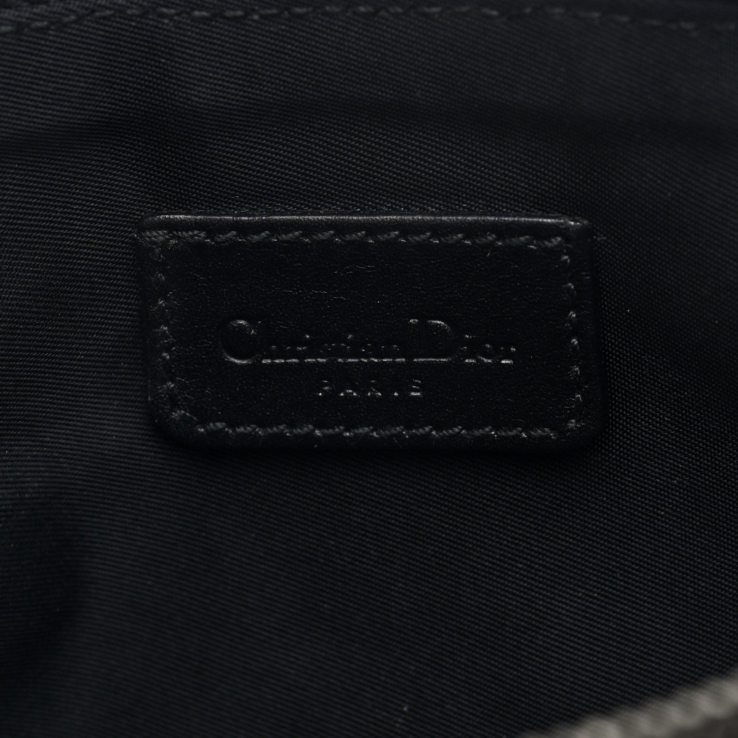 Christian Dior Monogram Mini Saddle Pochette Black 6 of 10