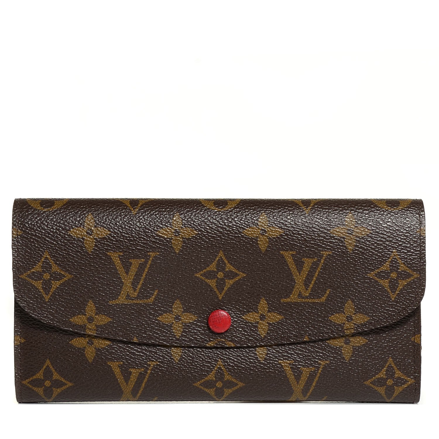 Louis Vuitton Monogram Emilie Wallet Red 1 of 8