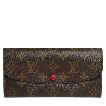Louis Vuitton Monogram Emilie Wallet Red 1 of 8
