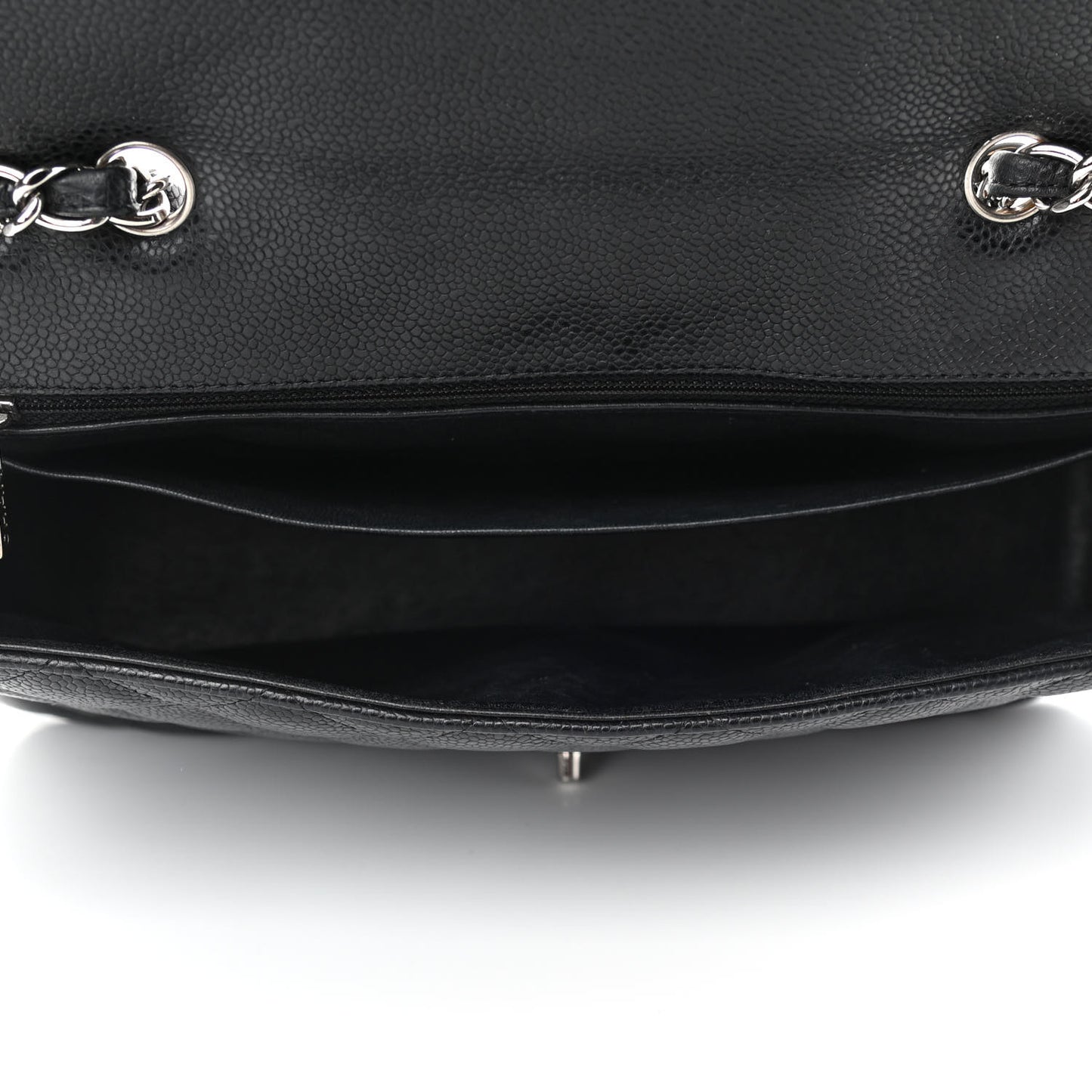 Caviar Quilted Jumbo Single Flap Black