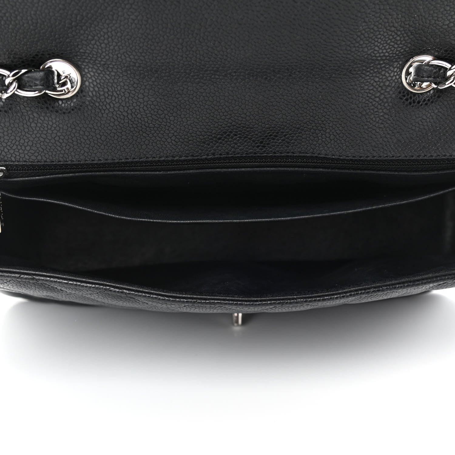 Chanel Caviar Quilted Jumbo Single Flap Black 4 of 4