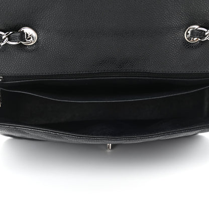 Chanel Caviar Quilted Jumbo Single Flap Black 4 of 4