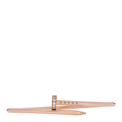 Cartier 18K Pink Gold Diamond Small Juste Un Clou Bracelet 16 1 of 4