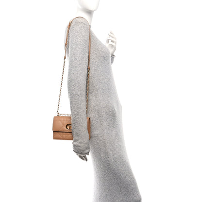 Christian Dior Lambskin Macrocannage Mini Miss Caro Bag Tan 2 of 10