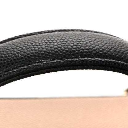Chanel Caviar Quilted Large CC Filigree Vanity Case Beige Black 13 of 14