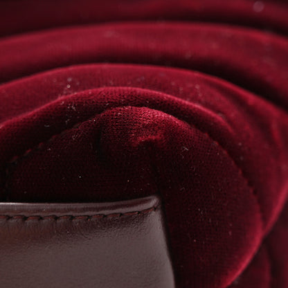 Saint Laurent Velvet Y Quilted Monogram Toy Loulou Crossbody Bag French Burgundy 12 of 12