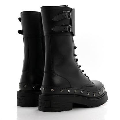 Christian Dior Calfskin Diorquake 25mm Combat Boots 38 Black 4 of 9