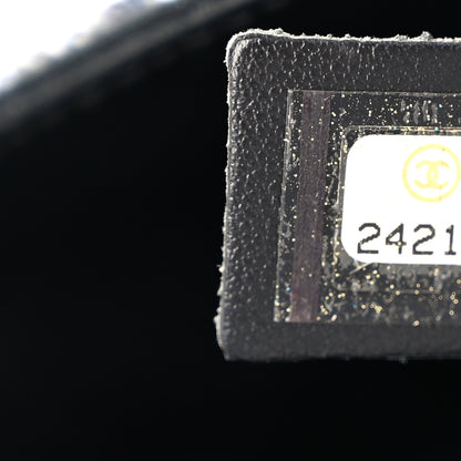 Chanel Sequin Medium Single Flap Silver Black 7 of 10