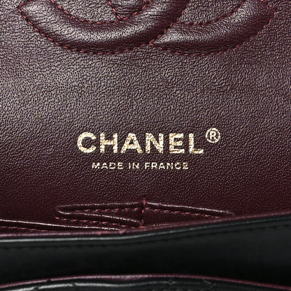 Chanel Lambskin Quilted Medium Double Flap Black 6 of 10