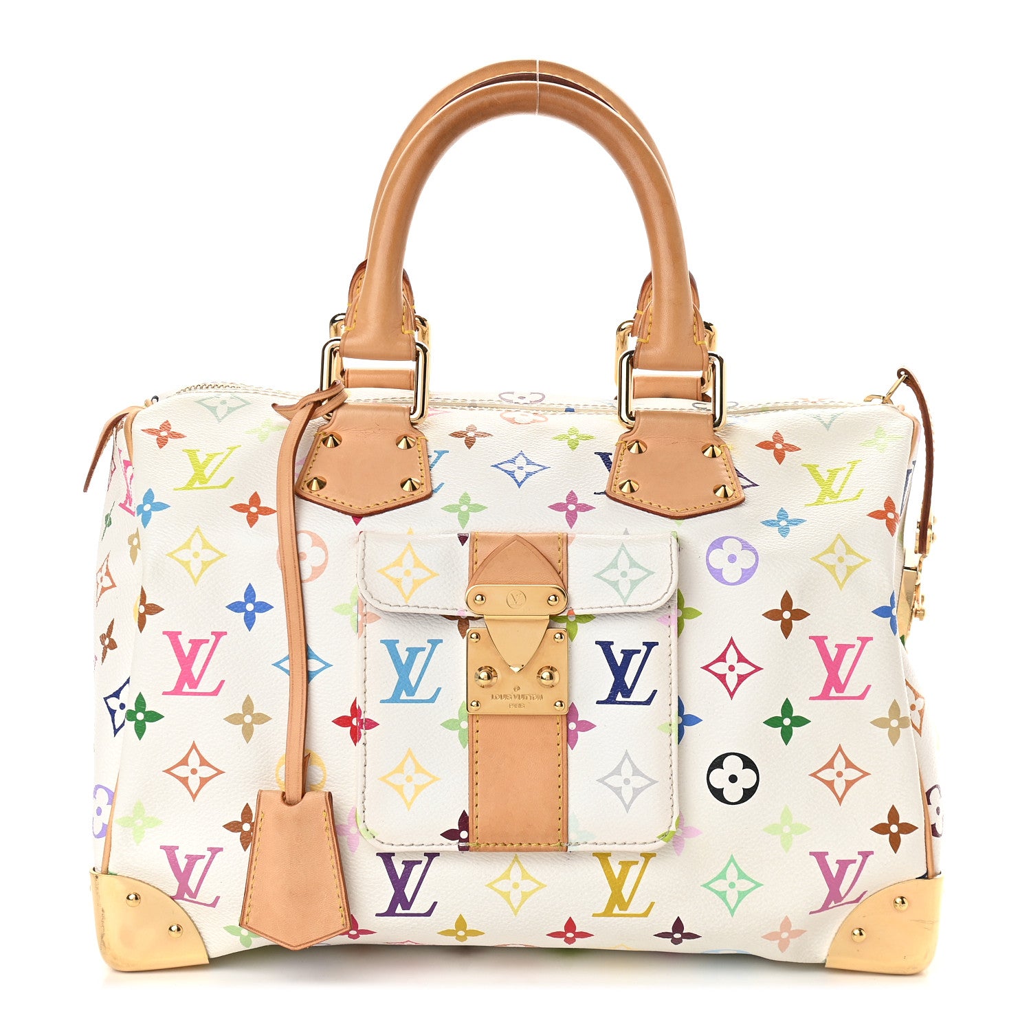 Louis Vuitton Monogram Multicolor Speedy 30 White 1 of 8