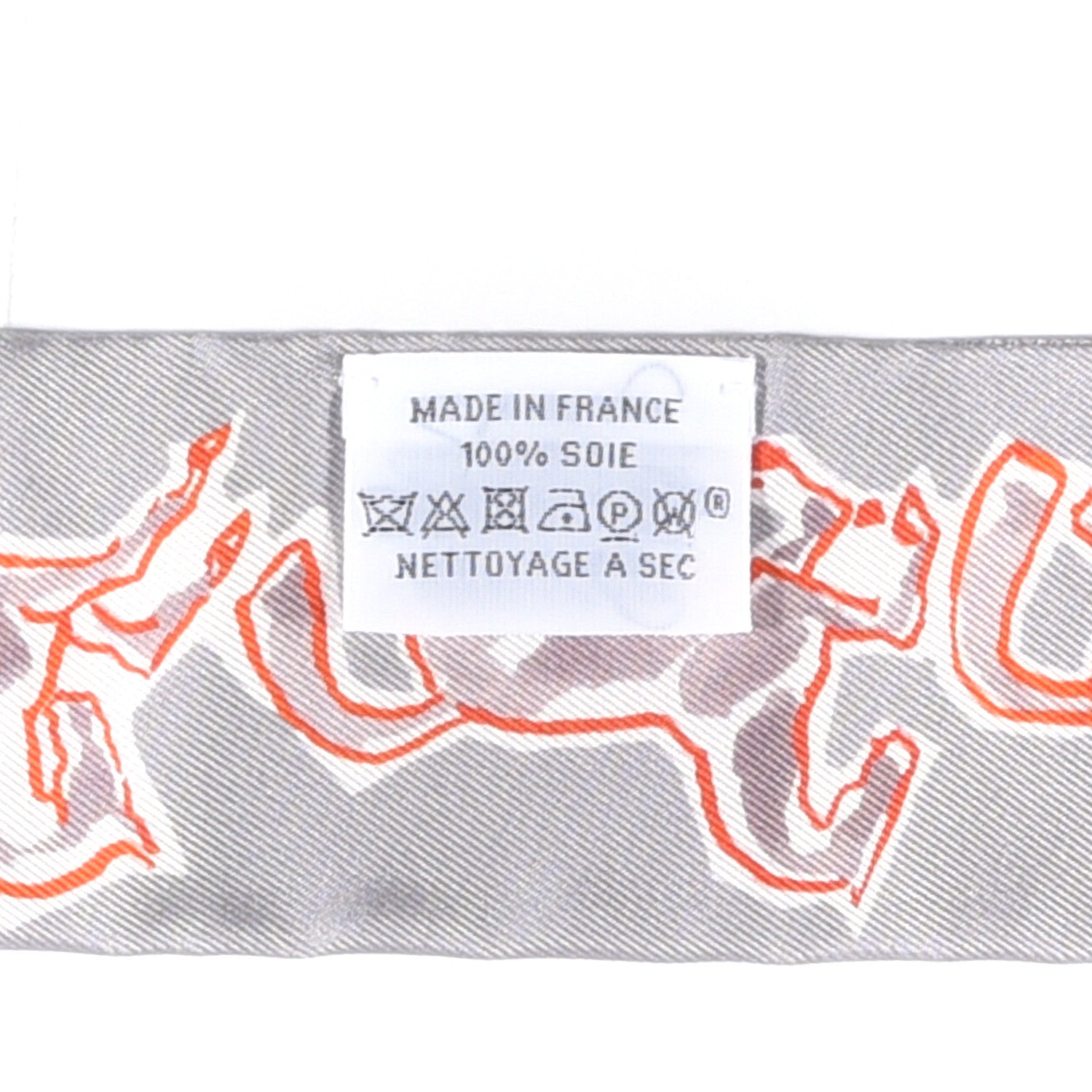 Hermes Silk Chevaux En Liberte Twilly Gris Perle Rouge White 2 of 4