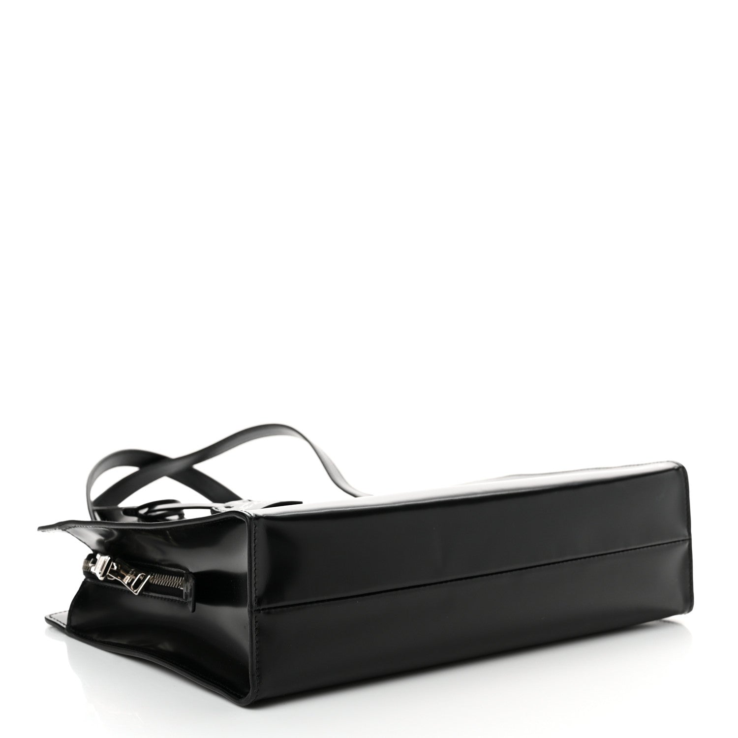 Prada Spazzolato Medium Re-Edition 1995 Double Handle Handbag Black 4 of 11