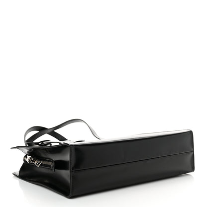 Prada Spazzolato Medium Re-Edition 1995 Double Handle Handbag Black 4 of 11