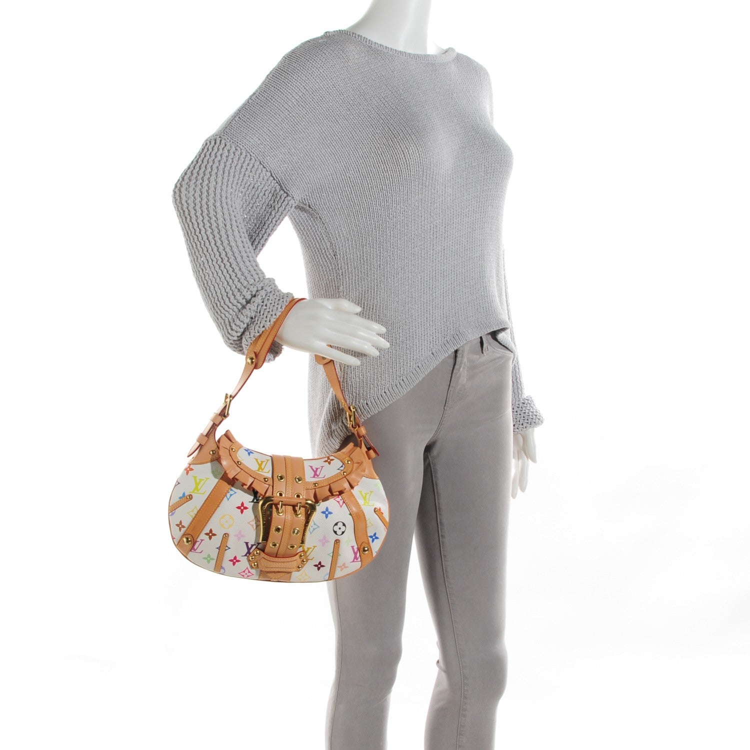 Louis Vuitton Monogram Multicolor Leonor White 2 of 7