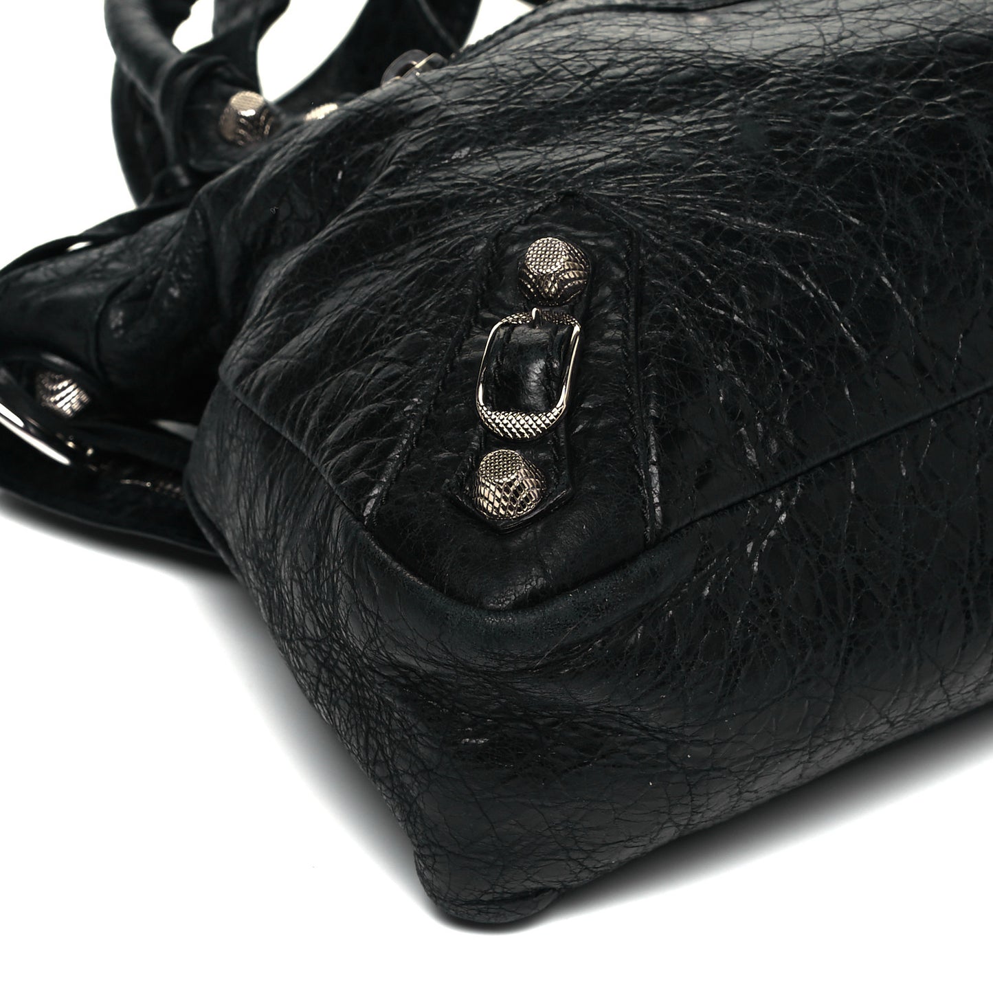 Agneau Giant 12 Silver Hardware Town Black