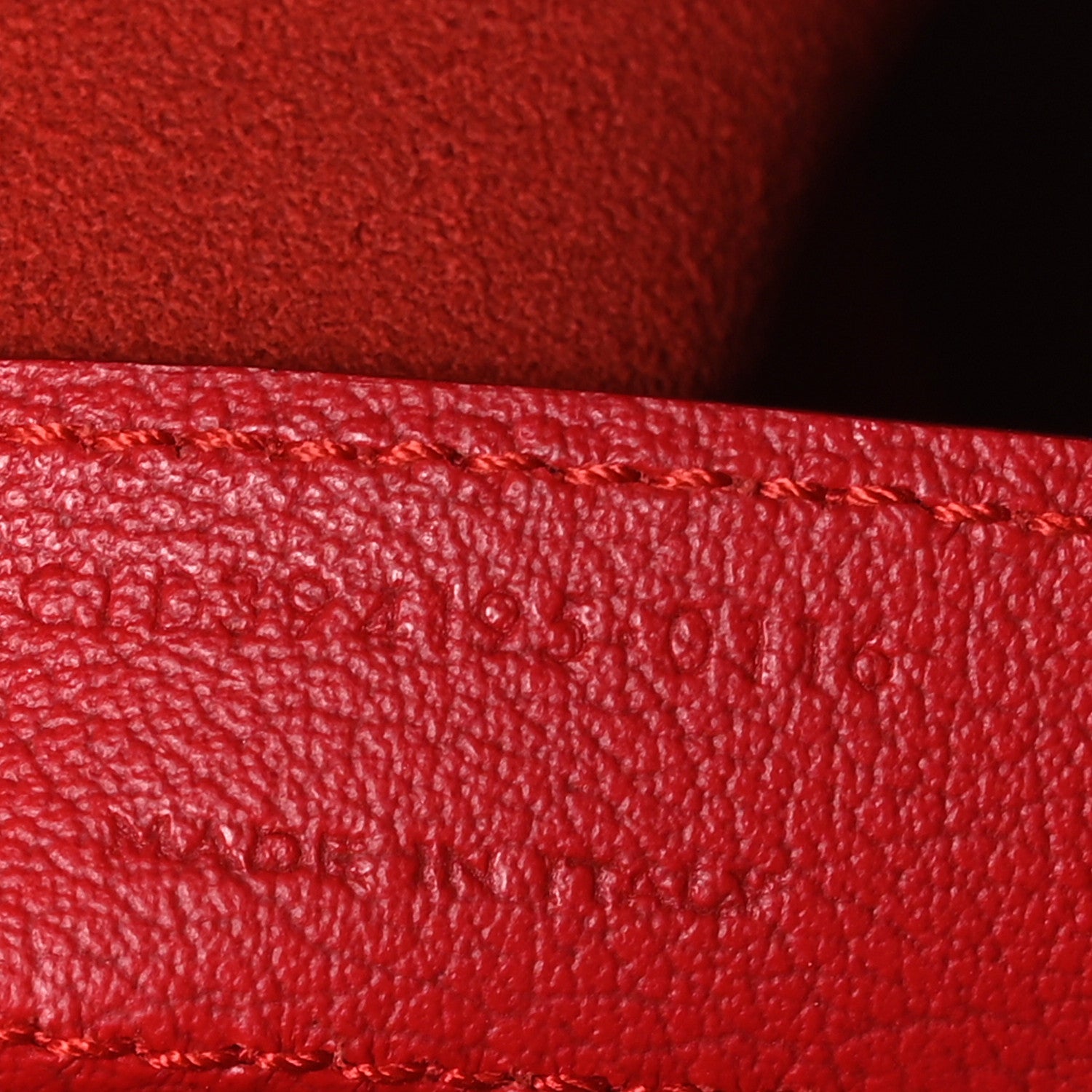 Saint Laurent Calfskin Large Shopping Tote Red 8 of 10