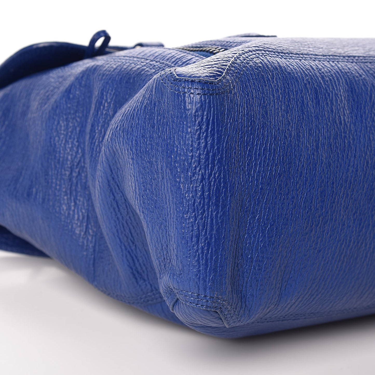 3.1 Textured Calfskin Large Pashli Satchel Cobalt