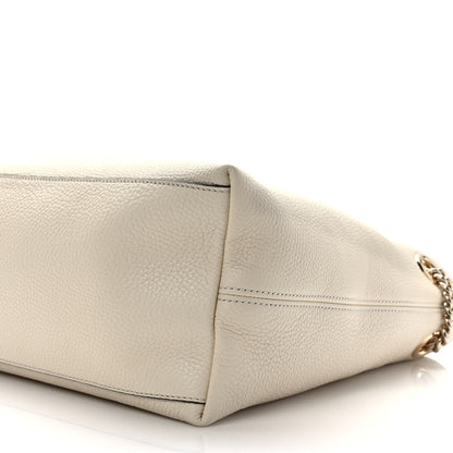 Gucci Cellarius Calfskin Medium Soho Chain Shoulder Bag Ivoire 7 of 8