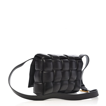 Bottega Veneta Paper Calfskin Maxi Intreccio Padded Cassette Crossbody Bag Black 3 of 9