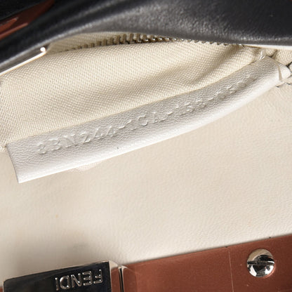 Fendi Nappa Colorblock Mini Peekaboo Iconic Satchel Black White Ecstasy 8 of 9