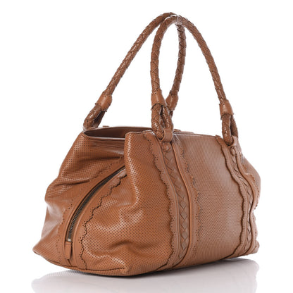 Bottega Veneta Nappa Perforated Scalloped Tote Noce 3 of 7