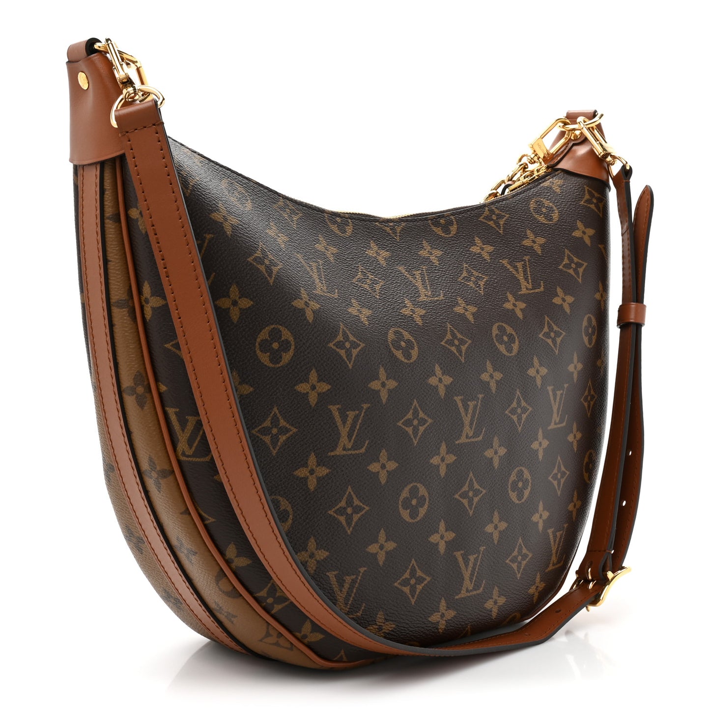 Reverse Monogram Loop Hobo