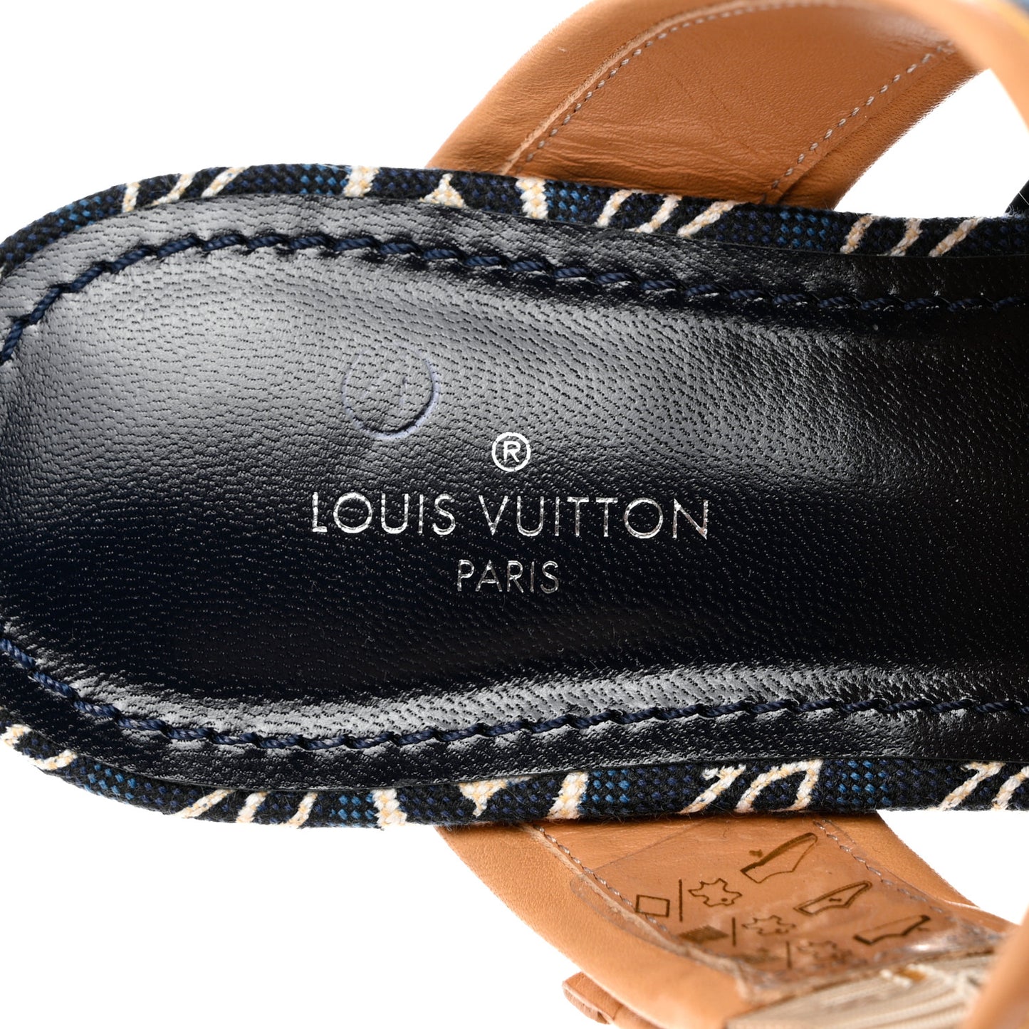 Jacquard Since 1854 Sofia Flat Mules 37 Blue