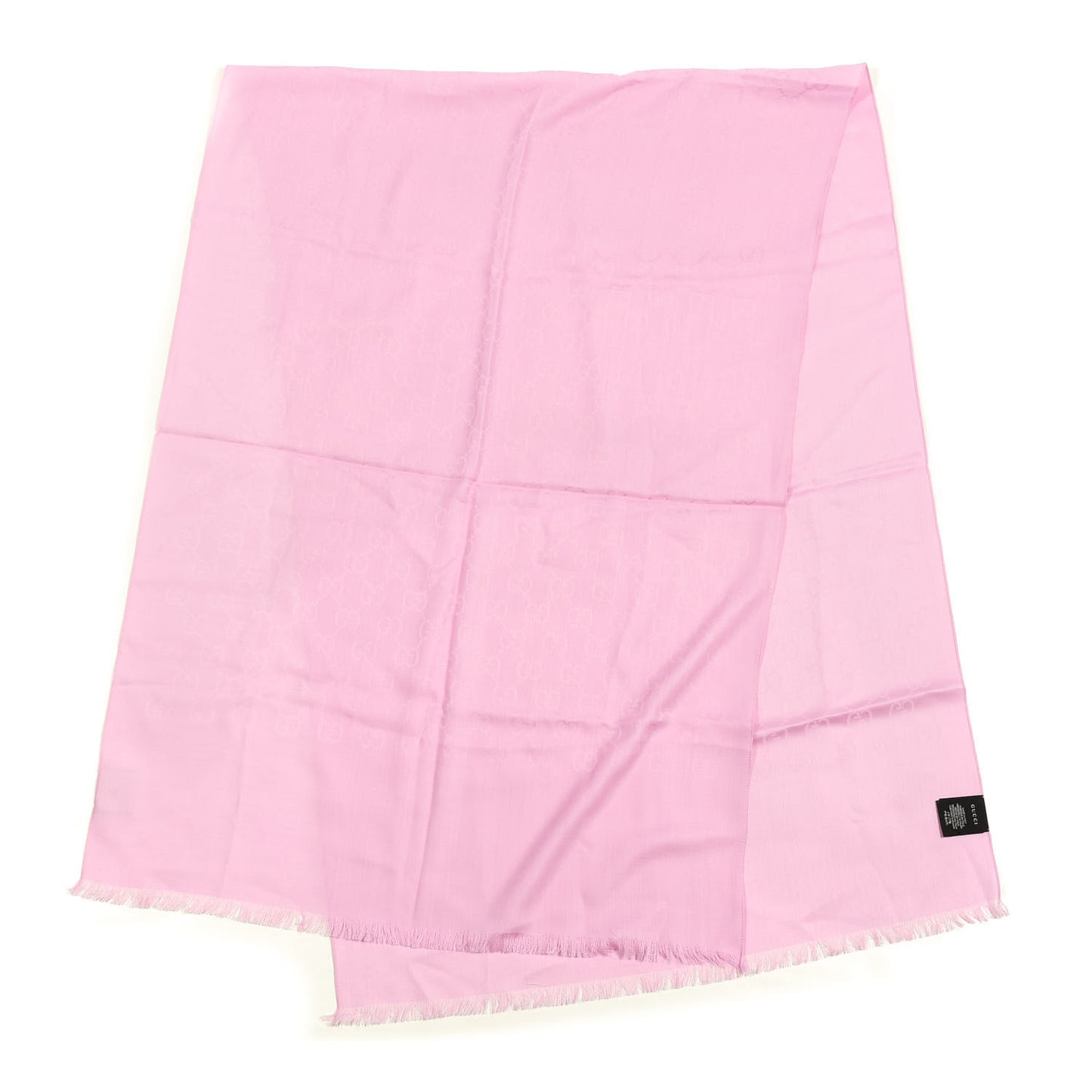Wool Silk GG Monogram GGNat Plus Scarf Rose