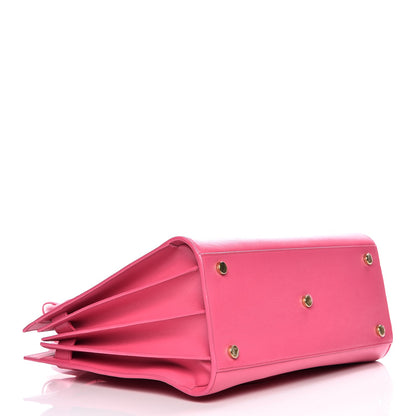 Saint Laurent Calfskin Small Sac De Jour Lipstick Fuchsia 5 of 12