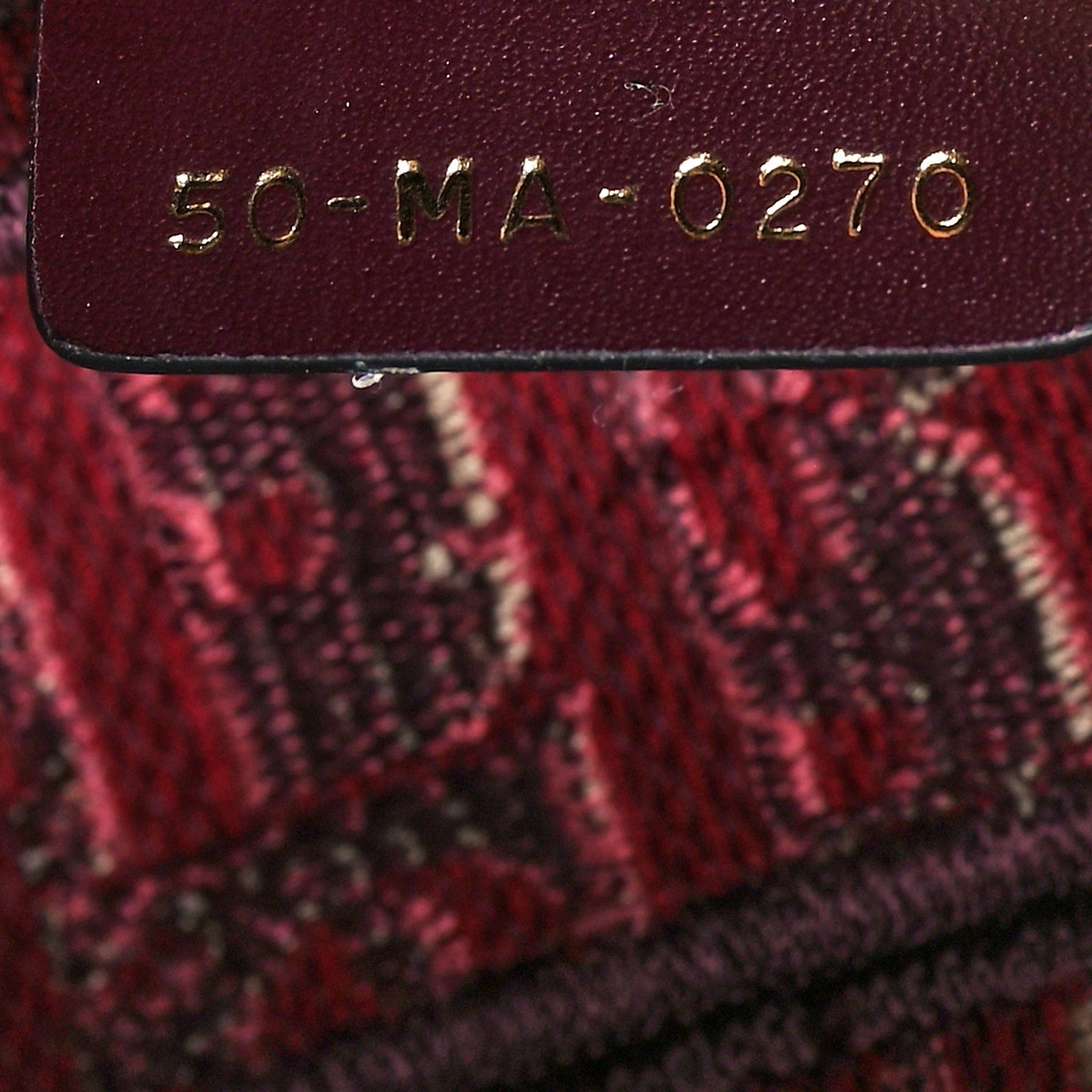 Oblique Saddle Bag Burgundy