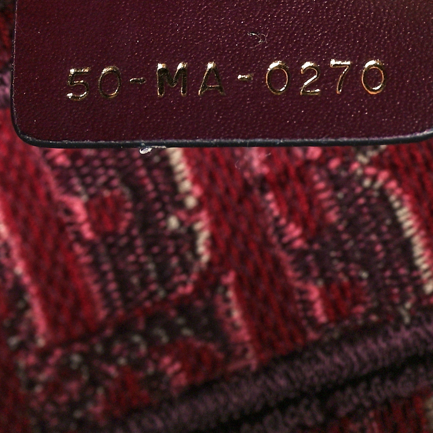 Christian Dior Oblique Saddle Bag Burgundy 7 of 12