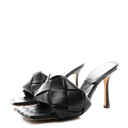 Bottega Veneta Nappa Maxi Intrecciato Lido Mule Sandals 39 Black 3 of 12