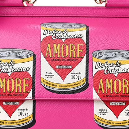 Dolce & Gabbana Dauphine Amore Soup Can Print Medium Miss Sicily Satchel Multicolor 7 of 9