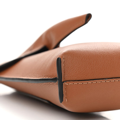 Loewe Calfskin Elephant Pouch Crossbody Bag Tan 9 of 11