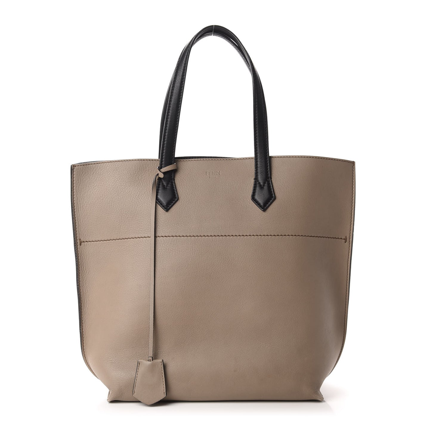 Vitello All In Shopper Tote Tortora Black